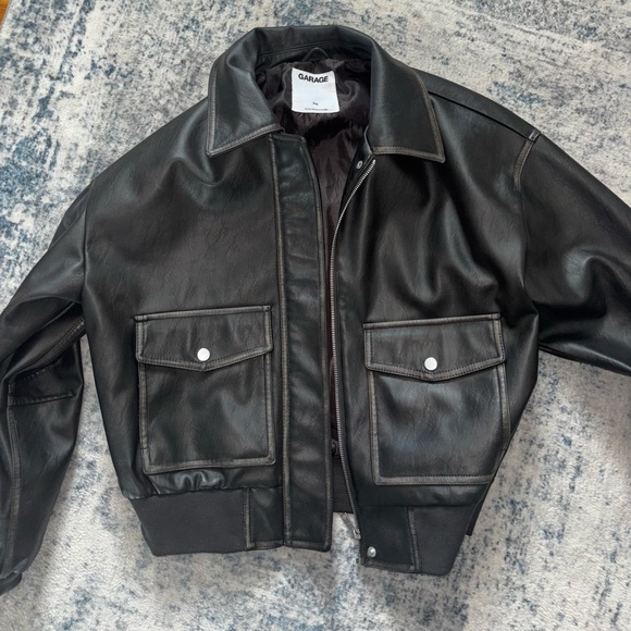 Garage Vintage Faux Leather Jacket - Picture 3 of 3